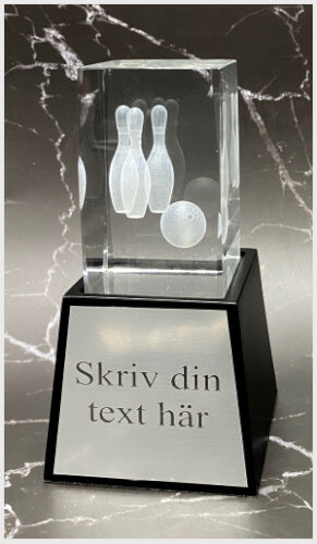 3D Glas Bowling Neutral